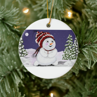 Weihnachtsschmuck Original Digital Snowman Design