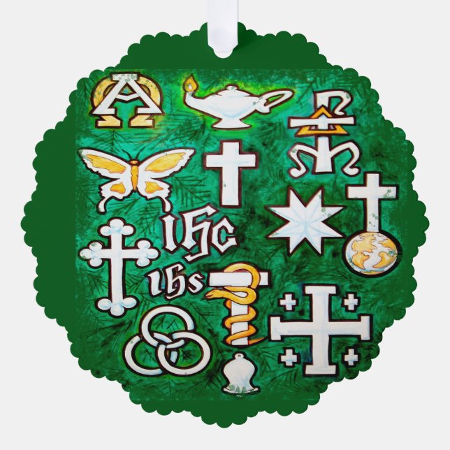 Weihnachtsschmuck Ornament Karte (Vorderseite)