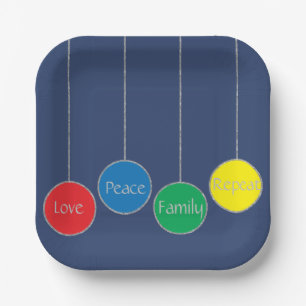 Weihnachtsschmuck Pappteller