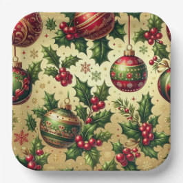 Weihnachtsschmuck Pappteller