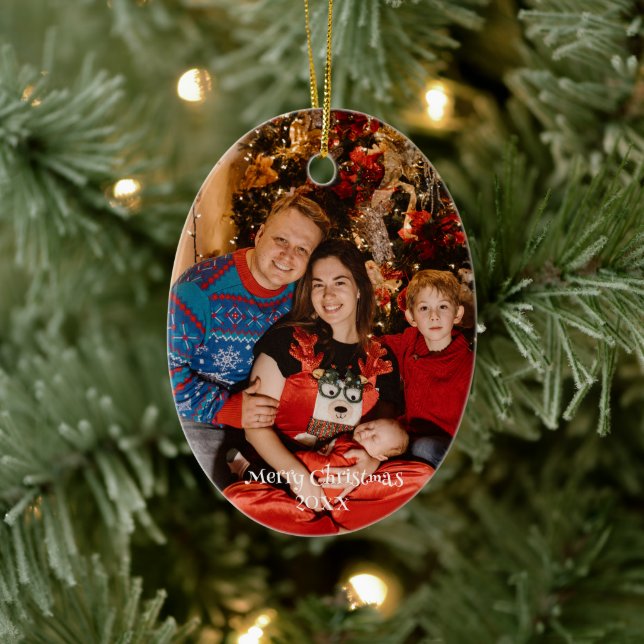 Weihnachtsschmuck personalisiertes Foto, nach Maß (Baum)