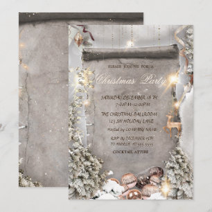 Weihnachtsschmuck,Pine Tree Weihnachtsunternehmen Einladung