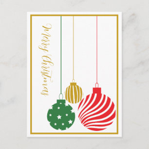 Weihnachtsschmuck Postkarte