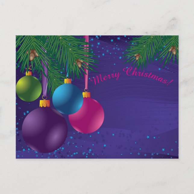 Weihnachtsschmuck Postkarte (Vorderseite)