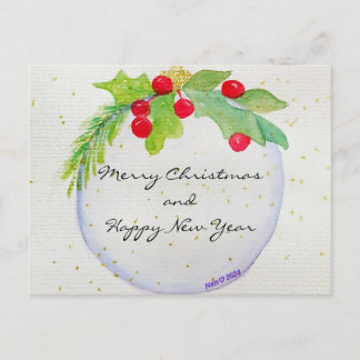 Weihnachtsschmuck Postkarte