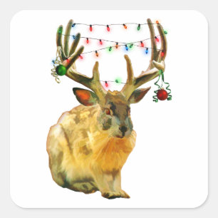 Weihnachtsschmuck Quadratischer Aufkleber