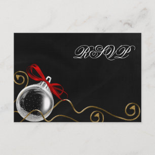 Weihnachtsschmuck Red Bow UAWG RSVP Karte