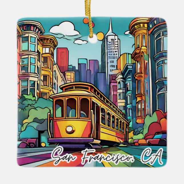 Weihnachtsschmuck - San Francisco CA (Vorderseite)