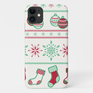 Weihnachtsschmuck, Schneeflocken und Strümpfe title_seo2