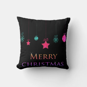 Weihnachtsschmuck Schwarz & Weiß Kissen