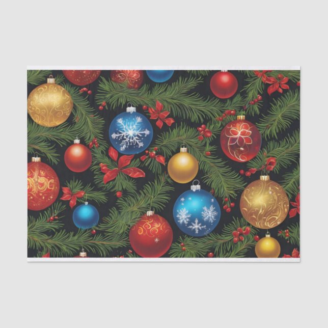 Weihnachtsschmuck Seidenpapier (Vorderseite)