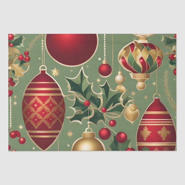 Weihnachtsschmuck Seidenpapier (Vorderseite)