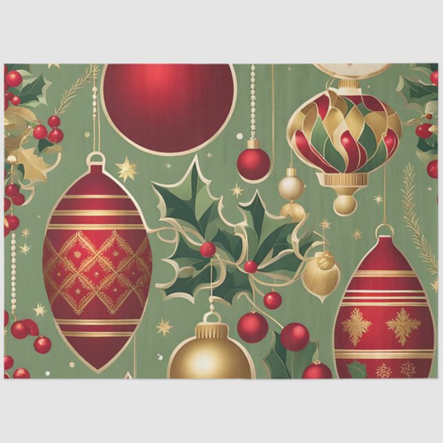 Weihnachtsschmuck Seidenpapier (Vorderseite)