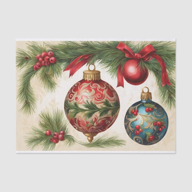 Weihnachtsschmuck Seidenpapier (Vorderseite)