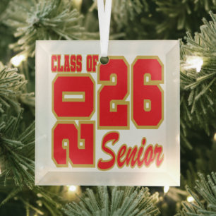 Weihnachtsschmuck Senior 2026 Glasschmuck
