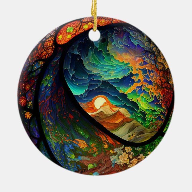 Weihnachtsschmuck Stilvolle Umweltszene (Hinten)