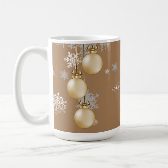Weihnachtsschmuck-Tasse Kaffeetasse (Links)