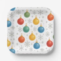 Weihnachtsschmuck und Schneeflocken -