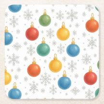 Weihnachtsschmuck und Schneeflocken -