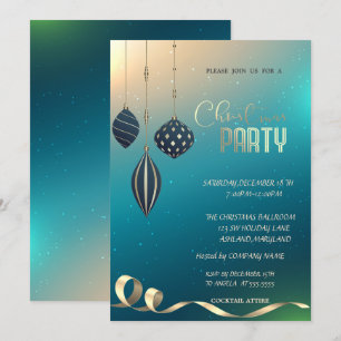 Weihnachtsschmuck Unternehmen Weihnachtsfest Party Einladung