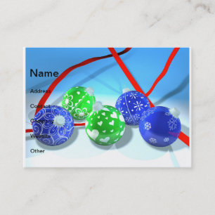 Weihnachtsschmuck Visitenkarte