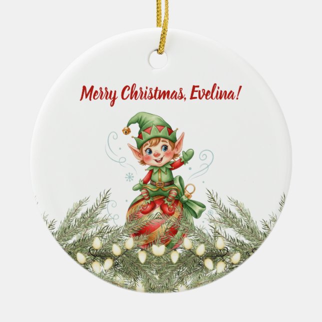 Weihnachtsschmuck vom Elf (Vorne)