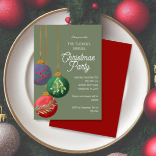 Weihnachtsschmuck Weihnachten Party Einladung