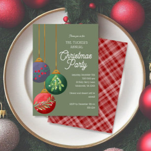 Weihnachtsschmuck Weihnachten Party Einladung
