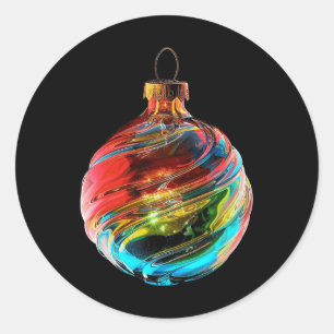 Weihnachtsschmuck Weihnachten Weihnachten Runder Aufkleber