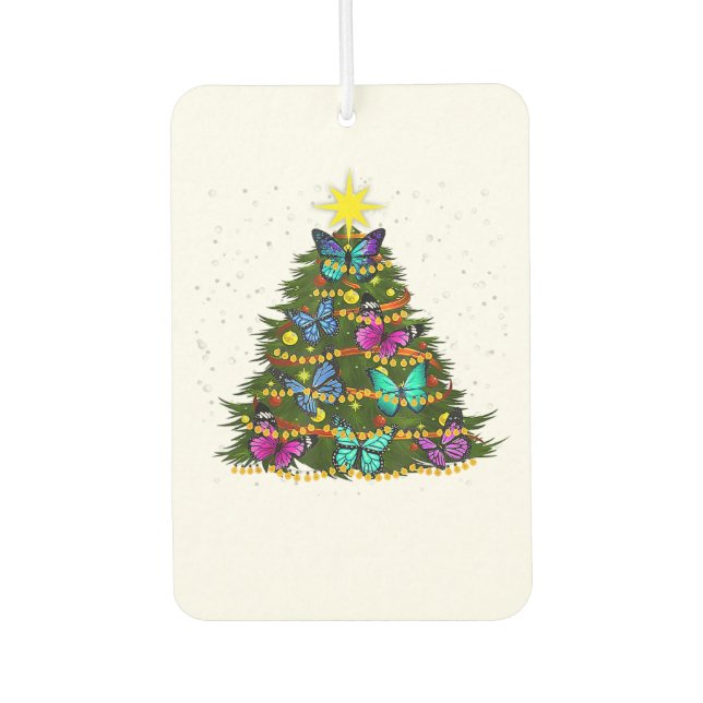 Weihnachtsschmuck Weihnachtsbaum Weihnachtsmannmüt Autolufterfrischer (Vorderseite)