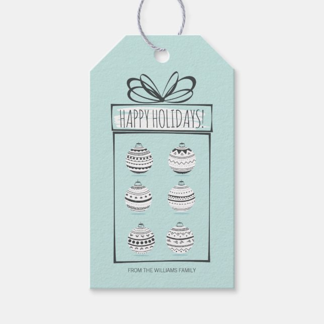 Weihnachtsschmuck Weihnachtsgeschenke Tags Geschenkanhänger (Vorderseite)