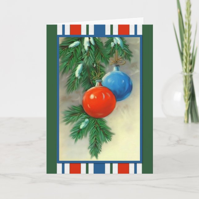 Weihnachtsschmuck Weihnachtskarte Feiertagskarte (Vorderseite)