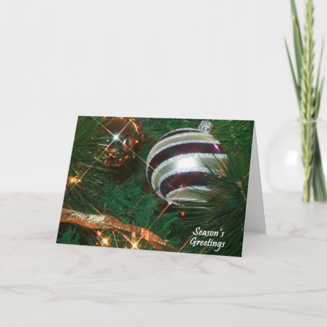 Weihnachtsschmuck Weihnachtskarte Feiertagskarte (Vorderseite)