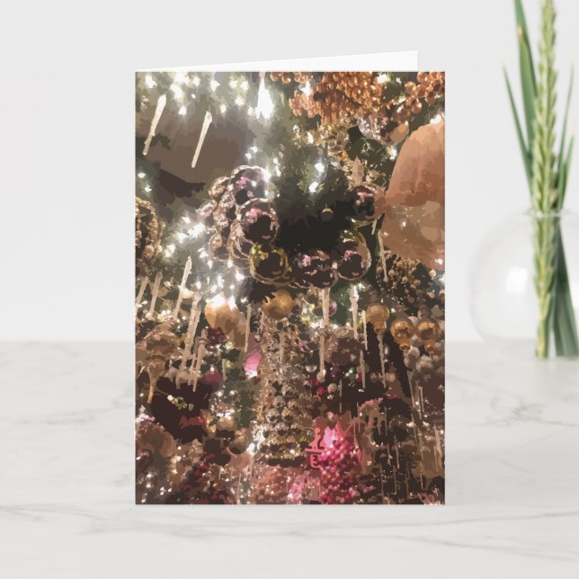 Weihnachtsschmuck Weihnachtslicht Karte (Vorderseite)