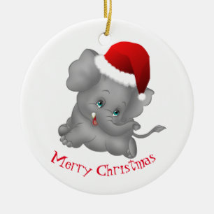 Weihnachtsschmuck-Weihnachtsmann Keramikornament