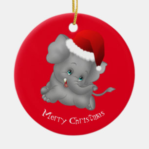 Weihnachtsschmuck-Weihnachtsmann Keramikornament