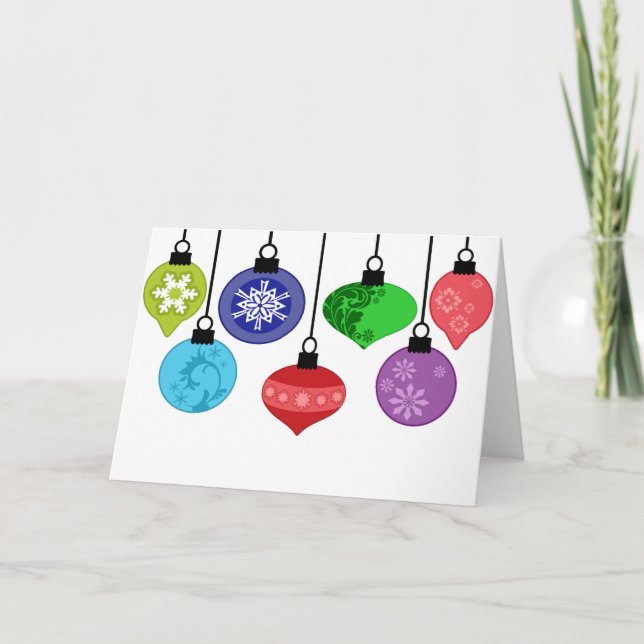 Weihnachtsschmuckkarte Feiertagskarte (Vorderseite)