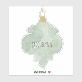 Weihnachtsschmucksticker Wasserfarbe Aufkleber