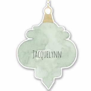 Weihnachtsschmucksticker Wasserfarbe Aufkleber
