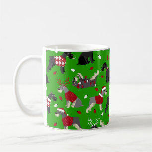 Weihnachtsschnauzer-Tasse Kaffeetasse