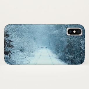 Weihnachtsschnee auf Eisenbahnwegen Case-Mate iPhone Hülle