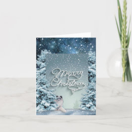 Weihnachtsschnee Feiertagskarte