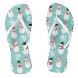 Weihnachtsschnee Flip Flops