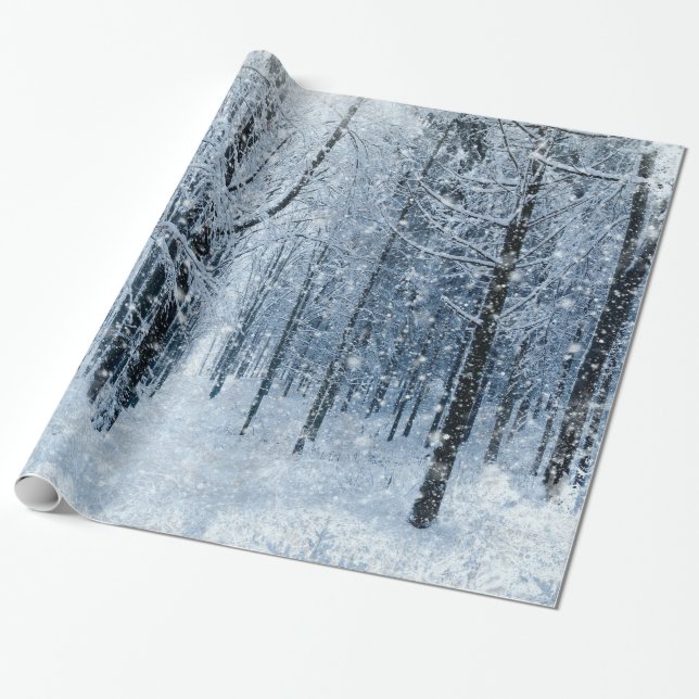 Weihnachtsschnee Geschenkpapier (Ungerollt)