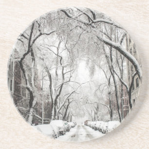Weihnachtsschnee Getränkeuntersetzer