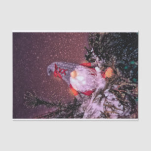 Weihnachtsschnee Glitzer Rustikales Gnome Seidenpapier