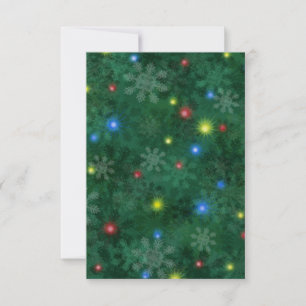 Weihnachtsschnee-Lichter Einladung