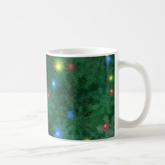 Weihnachtsschnee-Lichter Kaffeetasse (Rechts)