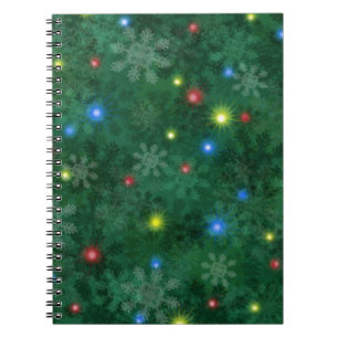 Weihnachtsschnee-Lichter Notizblock