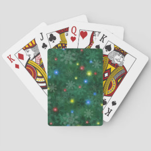 Weihnachtsschnee-Lichter Spielkarten